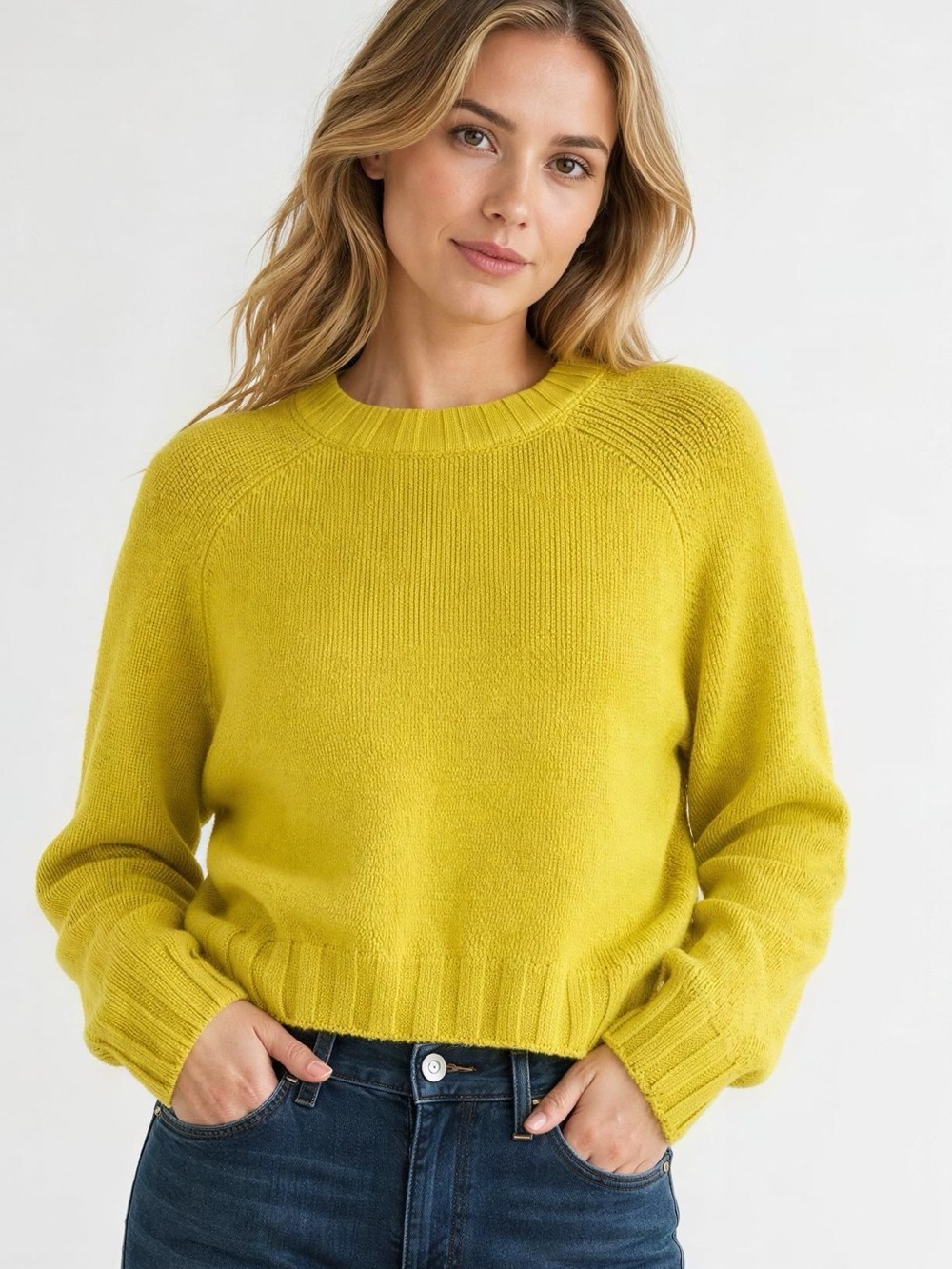 pistola Bright Yellow Crewneck Sweater
